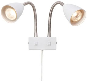 Markslöjd 108900 - Faretto da parete CIRO 2xGU10/7W/230V bianco