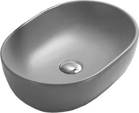 Mexen Viki lavello da appoggio 48 x 35 cm, grigio chiaro opaco - 21054861