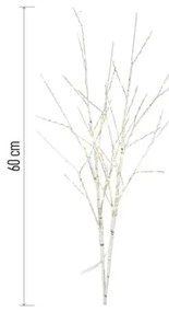 Decorazione natalizia a LED per esterni 100xLED/3xAA bianco caldo IP44