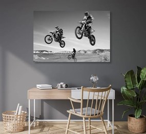 Stampa su tela – Per motociclisti in bianco e nero