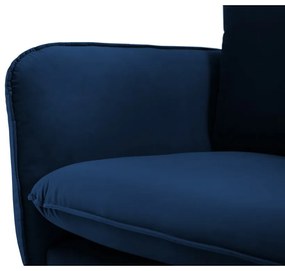 Divano in velluto blu 200 cm Vienna - Cosmopolitan Design