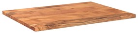 Piano per tavolo 90x70x2,5cm rettangolare legno massello acacia
