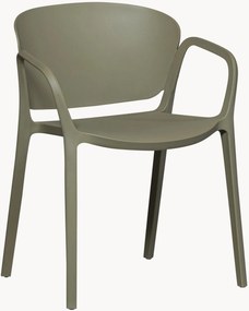 Set di 2 sedie da giardino impilabili con braccioli Bent