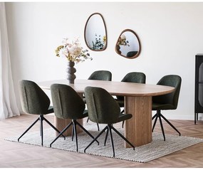 Tavolo da pranzo con effetto frassino 110x210 cm Serra – House Nordic