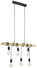 Eglo 95499 - Lampada a sospensione TOWNSHEND 6xE27/60W/230V