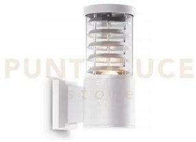 Tronco applique da esterno ip44 1 luce attacco e27 bianco
