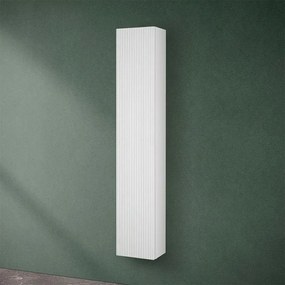 Pensile bagno sospeso cannettato H 150 cm bianco opaco Bali