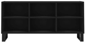 Mobile porta tv nero 103,5x30x50 cm in legno multistrato
