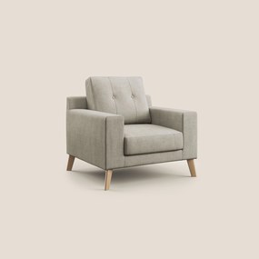 Danish poltroncina in tessuto morbido impermeabile T02 panna