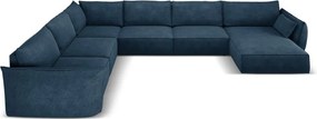 Divano angolare blu scuro (angolo sinistro) Vanda - Mazzini Sofas