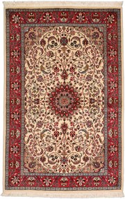 Isfahan Tappeto 190 x 130 Beige (Pakistan) Annodato A Mano