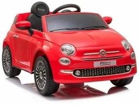 Macchina Elettrica per Bambini Fiat 500 113 x 67,5 x 53 cm MP3 Rosso 30 W 6 V Con telecomando