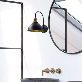 Lampada da parete nera ø 21 cm Varzan - Opviq lights