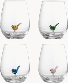 Set di 4 bicchieri in vetro soffiato Misa