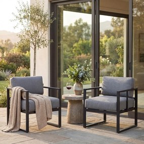 Poltrona da giardino grigio grafite Bellisima Bellissima - Bonami Selection