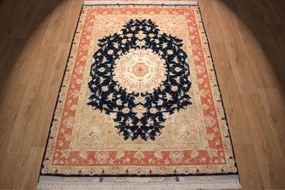Tabriz Tappeto 210x150 (Iran) Annodato A Mano