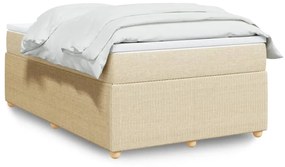 Giroletto A Molle Con Materasso Crema 120x200 Cm İn Tessuto /