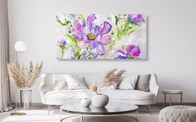 Quadro su tela – Fiori estivi dipinti moderni