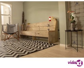 Bo-Camp Tappeto da Esterno Chill mat Wave 2,7x3,5 m XL Nero e Bianco