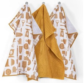 Set di 3 asciugamani in microfibra 48x40 cm Essential - Tiseco Home Studio