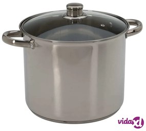 Excellent Houseware Casseruola con Coperchio 9 L in Acciaio Inox