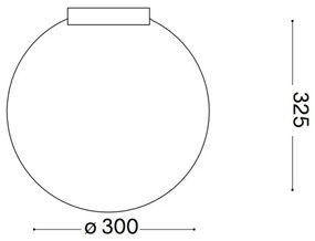 Ideal Lux - Plafoniera CARTA 1xE27/25W/230V diametro 30 cm bianco