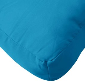 Cuscino per Pallet Blu 120x40x12 cm in Tessuto