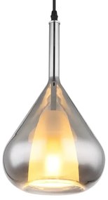 Globo 15542 - Lampadario a sospensione con filo GEEKY 1xE27/60W/230V diametro 20 cm nero