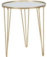 TAVOLINETTO DA CAFFE' GLAM GOLD/MIRROR CM 50X58,5