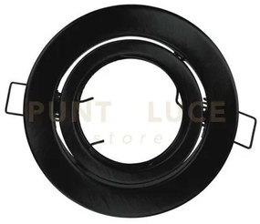 Struttura incasso reflex orientabile nera 10x10cm in metallo