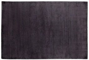 Tappeto viscosa grigio scuro 140 x 200 cm GESI II Beliani