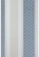 Osborne & Little Carta da parati Chantilly Stripe - Sapphire/ White/ Stone