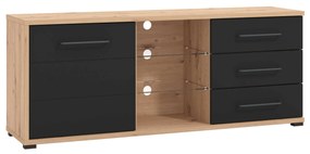 ELLIE - porta tv un anta tre cassetti moderno minimal in legno