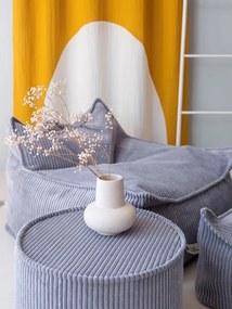 Pouf a sacco per bambini blu con rivestimento in velluto a coste Chair – Wigiwama