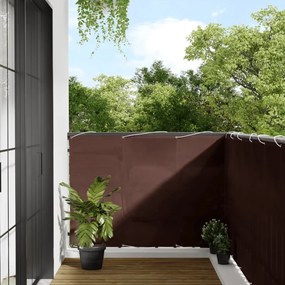 Paravento Da Balcone Marrone 120x1000 Cm 100% Poliestere Oxford /