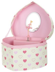 Cofanetto portagioie ballerina carillon cuori