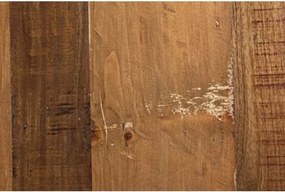 Tavolino Basso Tondo 90 Cm In Acciaio Piano In Legno Lancaster Bianco Bizzotto