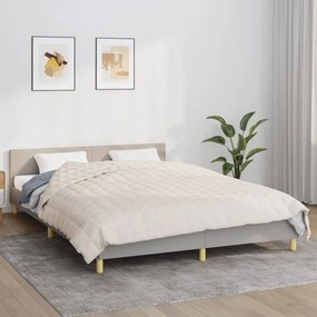 Coperta Ponderata Crema Chiaro 200x225 Cm 13 Kg Tessuto /