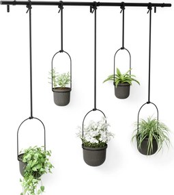 Set di coprivaso in plastica per erbe aromatiche/da appendere/parete 5 pz ø 7,5 cm Triflora – Umbra