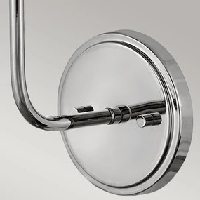 Hinkley HK-CLARKE1-PN-WH - Applique CLARKE 1xE27/40W/230V cromo/bianco