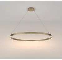 Lampadario A Sospensione Moderno Rim Alluminio Ottone 1 Luce Led 61W