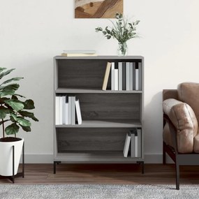 Libreria grigio sonoma 69,5x32,5x90 cm in legno multistrato