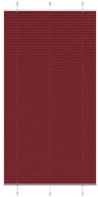 Tenda Plissettata Rosso Bordeaux 110x200 Cm Larghezza Tessuto /