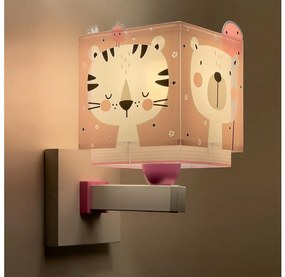 Dalber 63119S - Applique per bambini JUNGLE 1xE27/15W/230V rosa