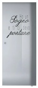 Anta per porta scorrevole Sogno in vetro trasparente L 88 x H 215 cm destra