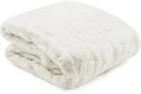 Plaid sherpa 130x160 cm bianco