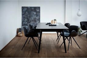 Sedia da pranzo nera in imbottito con braccioli Gaia – DAN-FORM Denmark