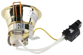 Set di 6 faretti da incasso moderni oro - Dept