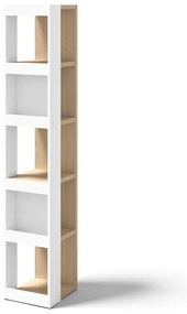 Libreria bianca in rovere 40x188 cm Ella - TemaHome