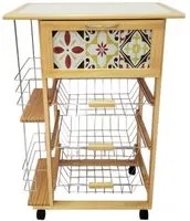 Carrello Da Cucina Columbia 3 Cesti 57X37X83 Cm Casacollection